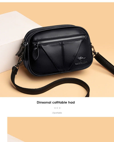 Bolso Bandolera Redondo de Cuero Genuino - Versátil y Elegante - Image 22