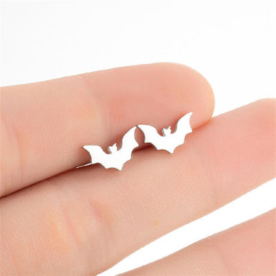 Aretes de Murciélago de Halloween en Acero Inoxidable Pequeños Animales - Image 9