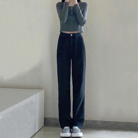 Pantalones Anchos Tipo Mop de Corte Relajado