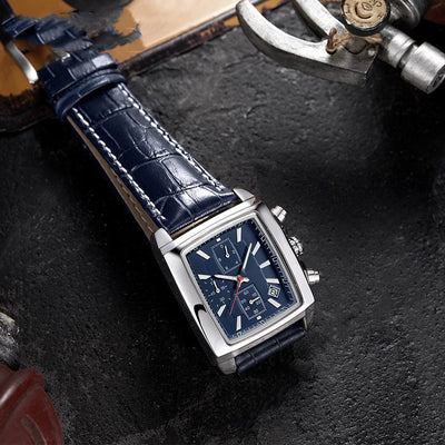 Reloj Cuadrado Vintage Multifunción para Hombre - Image 6