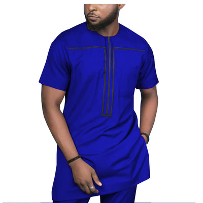 Camisa Casual de Algodón Africano para Hombre - Image 28