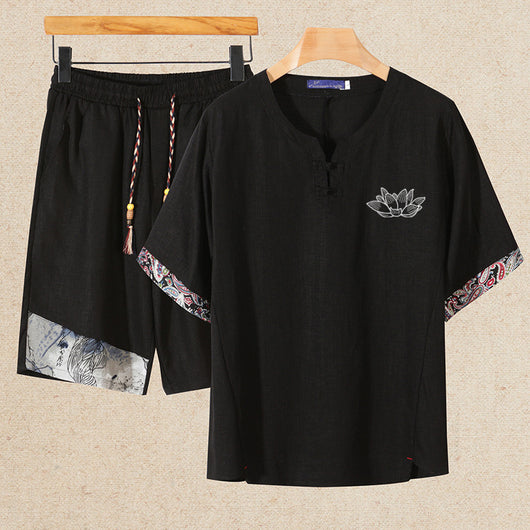 Traje Casual de Algodón y Lino para Hombre - Image 10