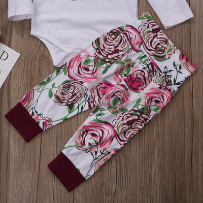 Conjunto de 3 Piezas de Algodón Estampado con Letras para Niños Pequeños - Image 12