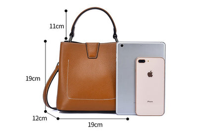 Bolso Bucket Crossbody de Moda para Mujer con Correa Ancha - Image 10