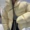 Chaqueta Corta Acolchada para Mujer con Cuello de Pie