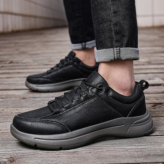 Zapatillas de Cuero Estilo Británico para Hombre - Sneakers Casuales y Deportivos - Image 4