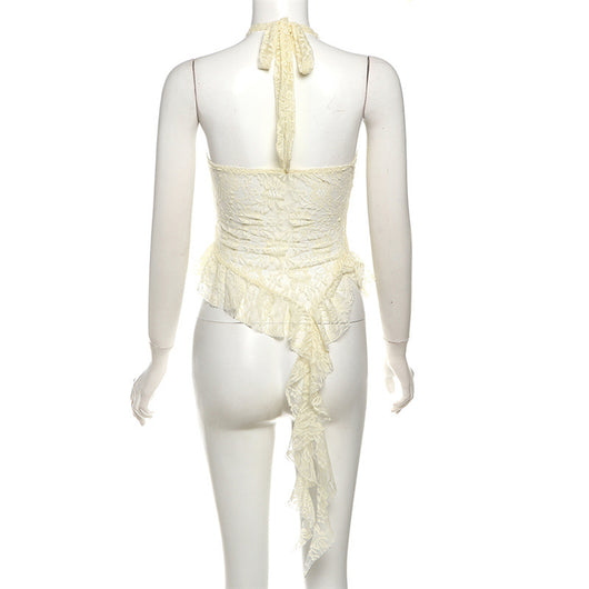 Chaleco Cuello Halter Pure Desire con Bordes Irregulares - Image 19