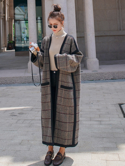 Abrigo Tweed Casual de Largo Medio - Image 3