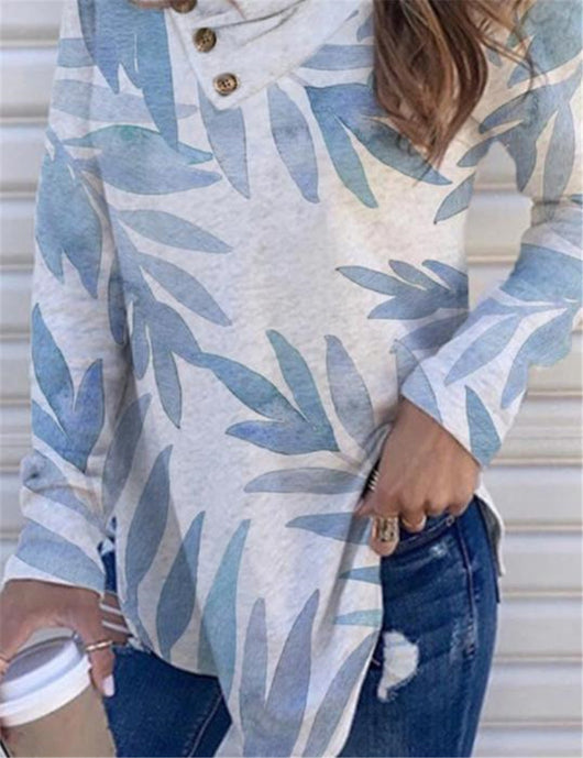 Blusa Étnica con Cuello Tipo Pile y Mangas Largas - Image 5