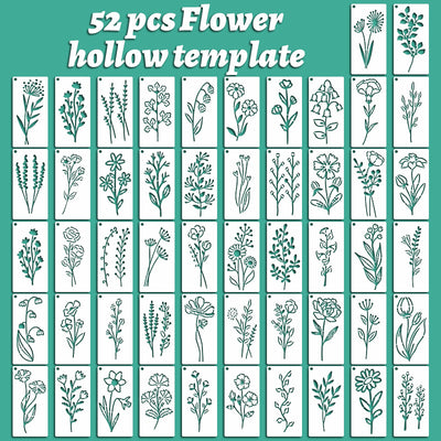 Plantilla de Pintura con Spray para Flores Silvestres - Image 15