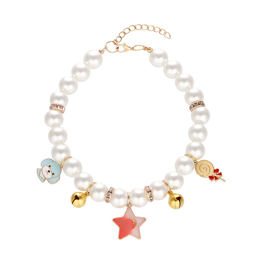 Collar Tejido a Mano con Perlas para Gatos Ajustable - Image 7