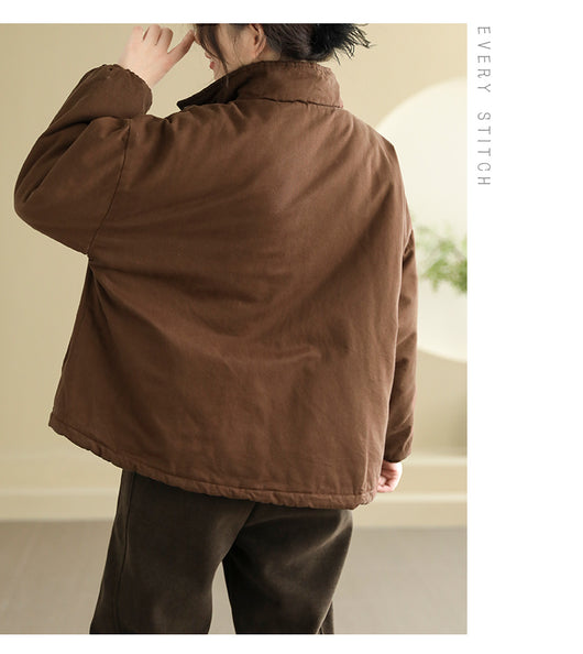 Abrigo Acolchado Talla Grande para Mujer con Bolsillos - Calidez y Comodidad - Image 18
