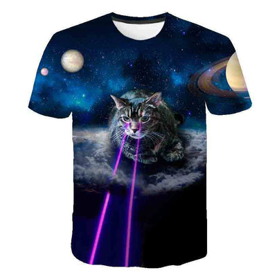 Playera de Verano para Niños Estampado Gatito Coreano - Image 55