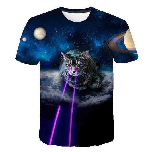 Playera de Verano para Niños Estampado Gatito Coreano - Image 55
