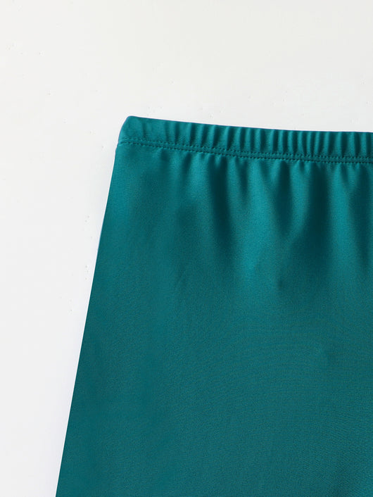 Traje de Baño Conservador de Dos Piezas con Mangas Largas para Niñas Talla M-L - Image 10