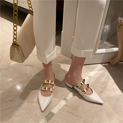 Sandalias Tipo Baotou con Tacón Grueso Medio - Cómodas y Modernas - Image 11
