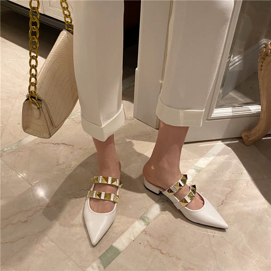 Sandalias Tipo Baotou con Tacón Grueso Medio - Cómodas y Modernas - Image 11