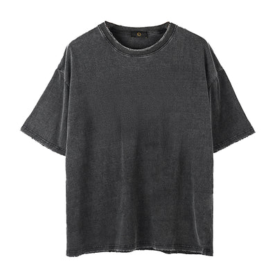 Camiseta Oversize Negra Básica para Hombre Manga Corta - Image 12