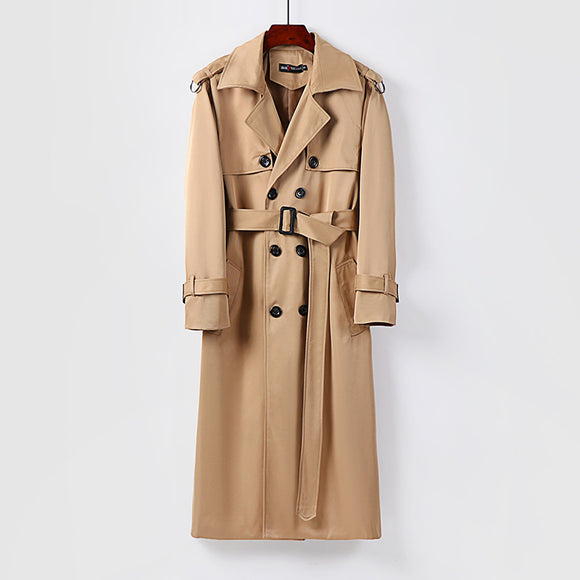 Abrigo Gabardina Larga Oversized Tallas Grandes Hombre