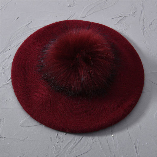 Boina de Lana Tejida para Mujer - Estilo Casual Otoño Invierno - Image 3