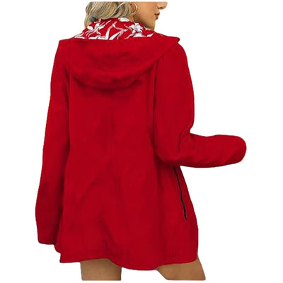 Cortavientos Reversible Estampado Mujer Estilo Japonés y Coreano - Image 9