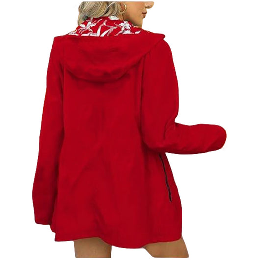 Cortavientos Reversible Estampado Mujer Estilo Japonés y Coreano - Image 9