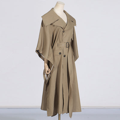 Abrigo Trench Cape Largo para Mujer - Otoño - Image 3