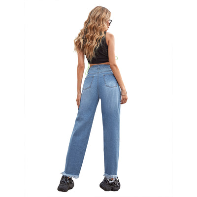 Pantalones Rectos Holgados para Mujer - Estilo Moderno y Cómodo - Image 4