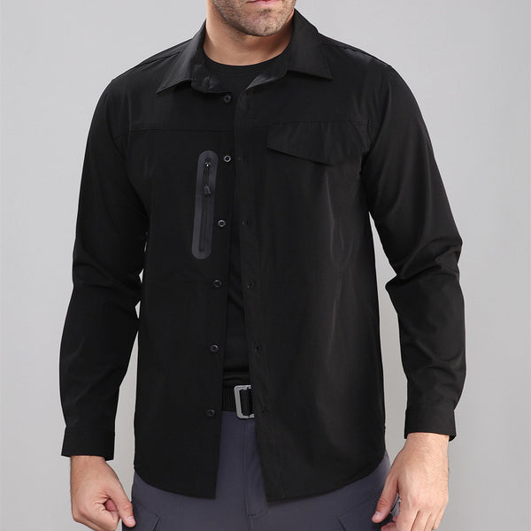 Camisa Táctica Outdoor Secado Rápido con Stretch para Hombre