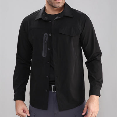 Camisa Táctica Outdoor Secado Rápido con Stretch para Hombre