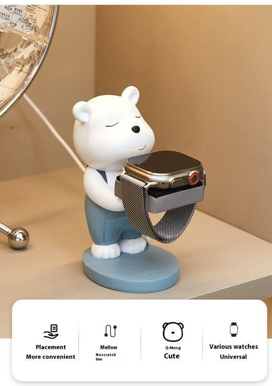Soporte Cargador Oso Diseño Original - Organizador Cartoon Antiextravío para Escritorio - Image 8