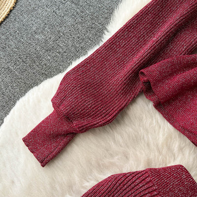 Conjunto Falda Suéter Escotado con Volantes - Image 26