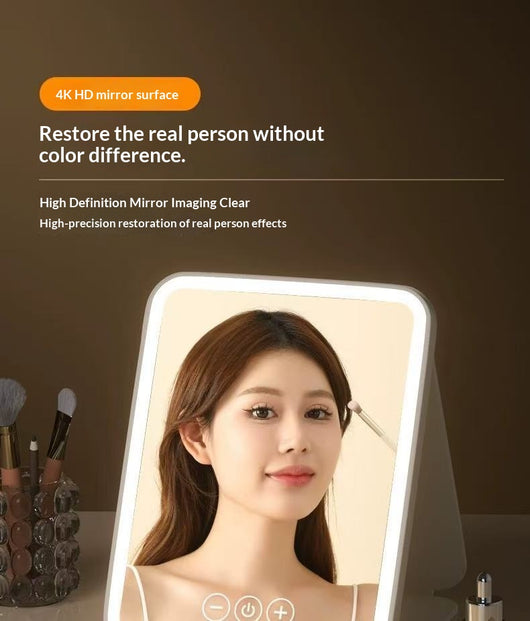 Espejo de Maquillaje LED Portátil Plegable con Luz Integrada - Image 18