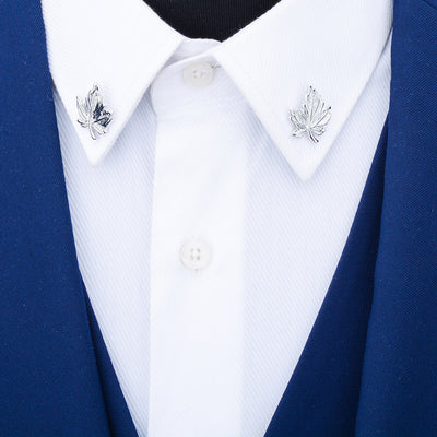 Broche de Plata con Hoja - Alfiler de Cuello Elegante - Image 6