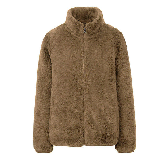 Abrigo de Invierno con Cuello Alto y Forro Polar Reversible Coral Cashmere - Image 14