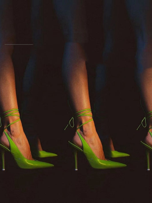 Sandalias de Tacón Alto con Punta Afilada y Tira al Tobillo - Diseño Europeo Exclusivo - Image 7