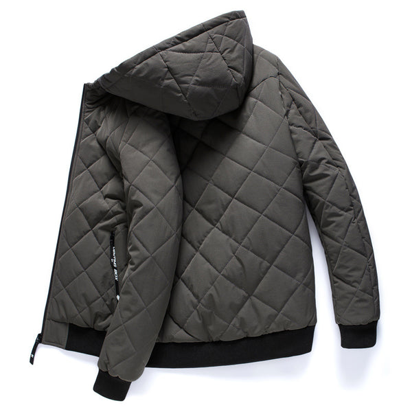 Chaqueta Térmica de Algodón con Capucha para Hombre