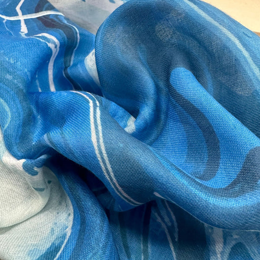 Pañuelo Hijab de Satén Estampado - Image 2