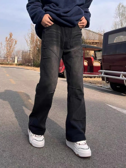 Jeans Flare Deconstructed Vintage Americano para Hombre - Image 3