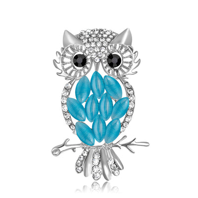 Broche Búho de Cristal Ópalo - Joya Elegante para Mayorista - Image 4