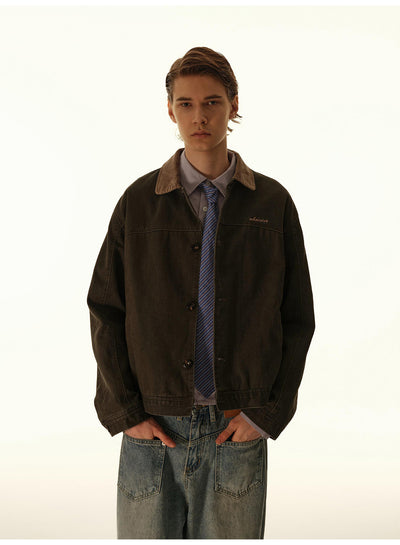 Chaqueta de Trabajo Retro Corta para Hombre - Image 14