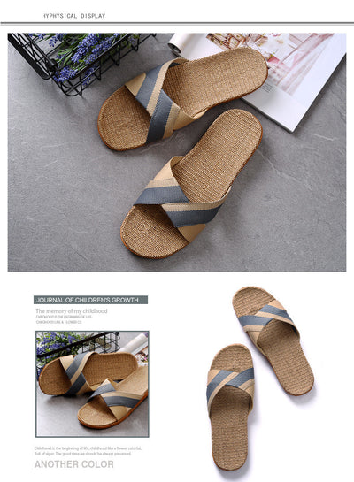 Pantuflas Antideslizantes de Lino Cómodo - Image 12