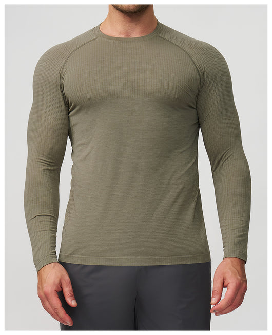 Playera Deportiva Manga Larga Transpirable de Secado Rápido para Hombre - Image 25