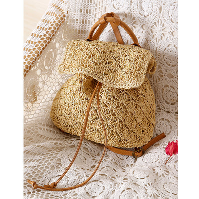 Bolsa de Playa Tejida en Paja Natural - Image 12