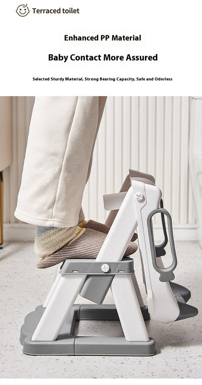 Escalera de Baño Infantil con Asiento de Inodoro y Reposapiés - Image 18