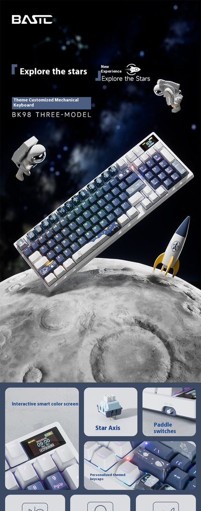 Teclado Mecánico Inalámbrico Tres Modos de Conexión - Image 19