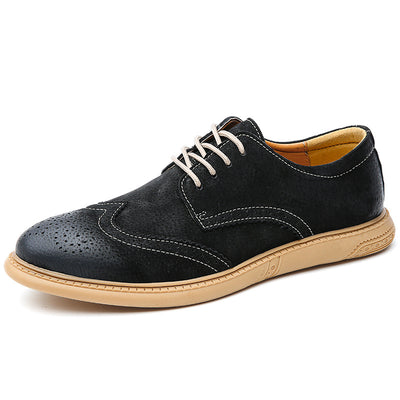 Zapatos Formales de Cuero Genuino para Hombre - Diseño Retro con Cordones - Image 8