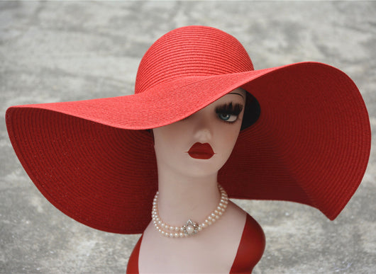 Sombrero de Paja Oversized Estilo Hepburn 18cm - Protección y Elegancia - Image 17