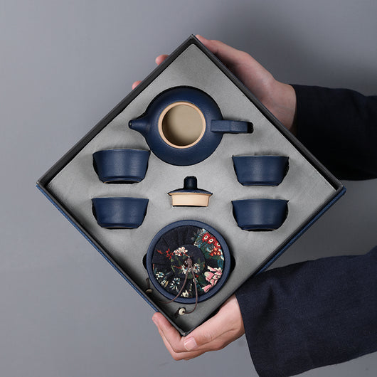 Juego de Té Kung Fu en Caja de Regalo - Cerámica Premium para Negocios - Image 9