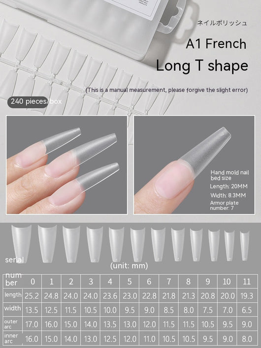 Uñas Trapezoidales Largas sin Lijado - Diseño Profesional - Image 6